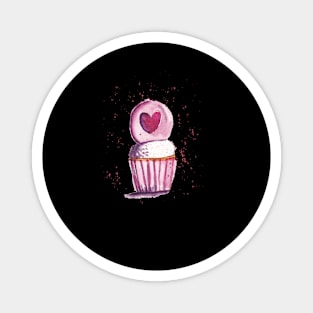 Pink Cupcake Magnet